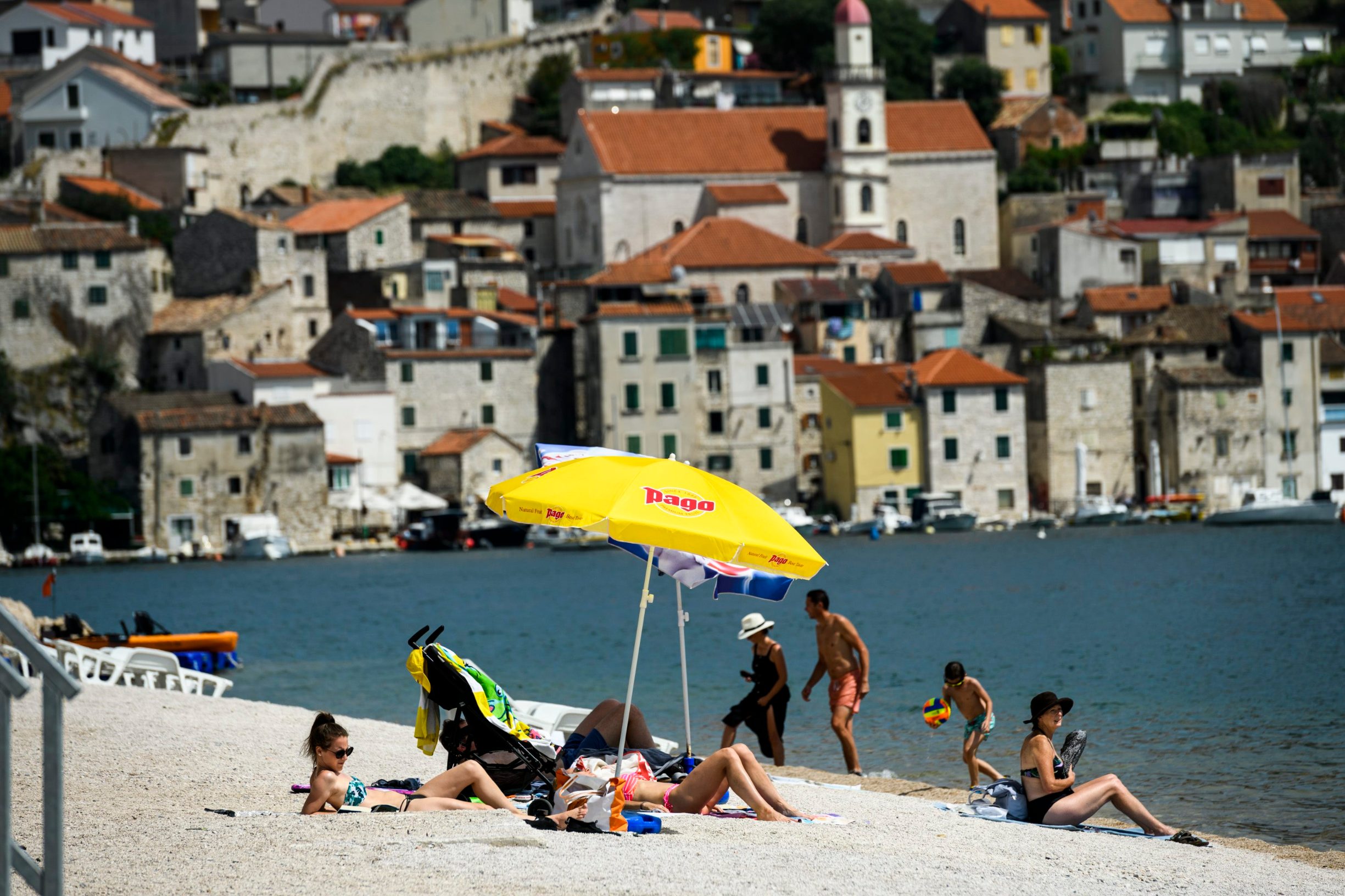 Pogled na staru gradsku jezgru, Šibenik