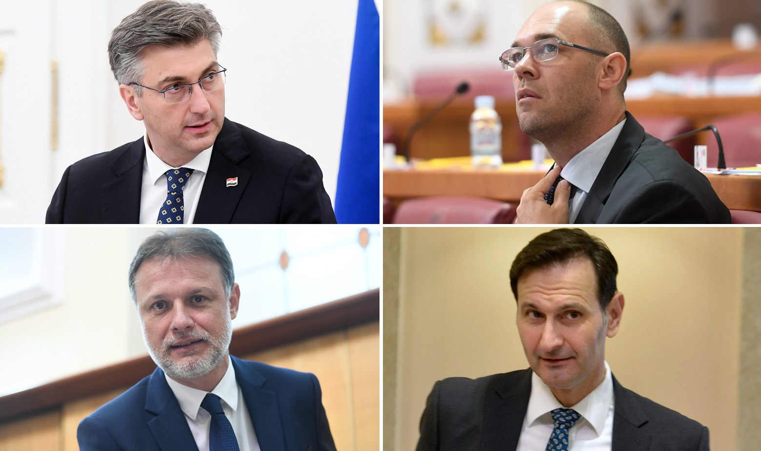 Andrej Plenković, Davor Ivo Stier, Gordan Jandroković i Miro Kovač