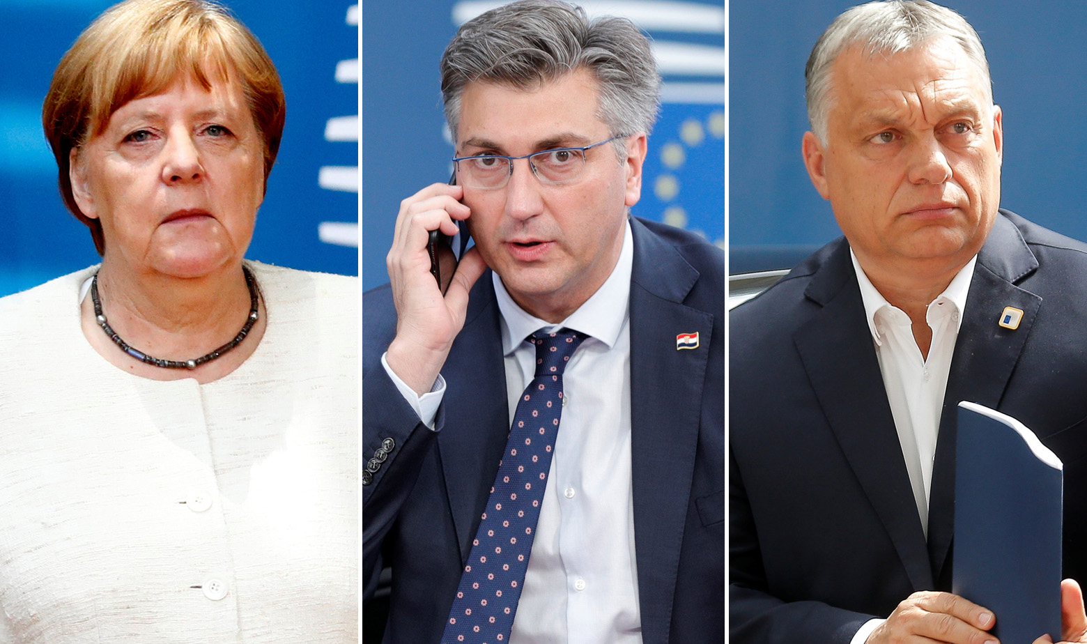 Angela Merkel, Andrej Plenković i Viktor Orban