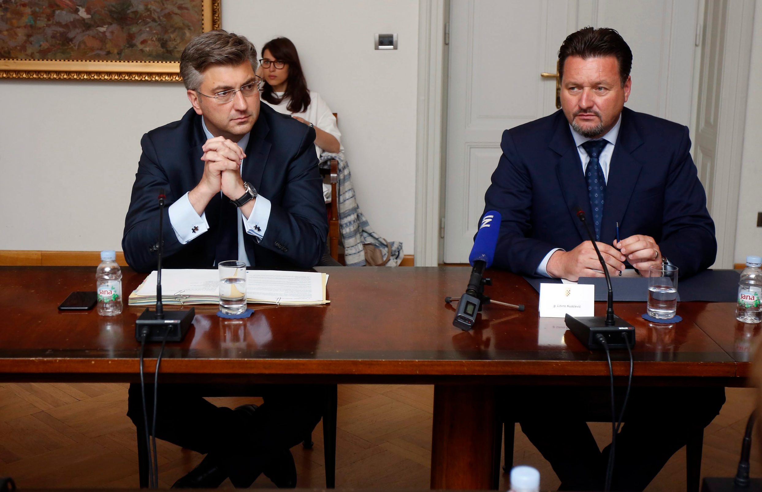 Andrej Plenković i Lovro Kuščević