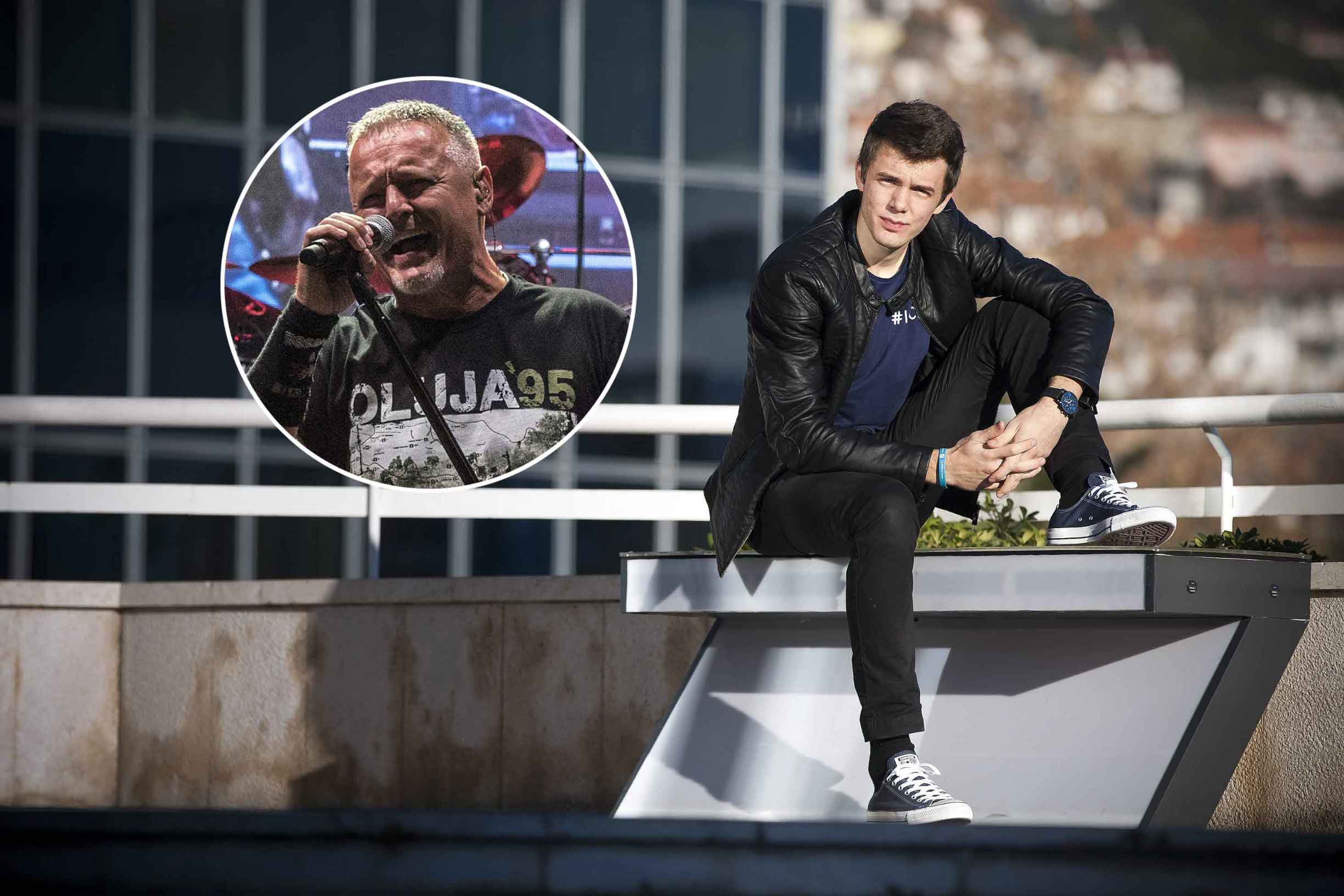 Ivan Mrvoš; Marko Perković Thompson (u krugu)