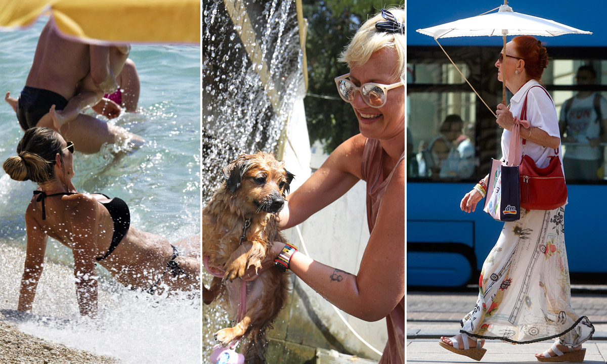 Vrućine diljem Hrvatske