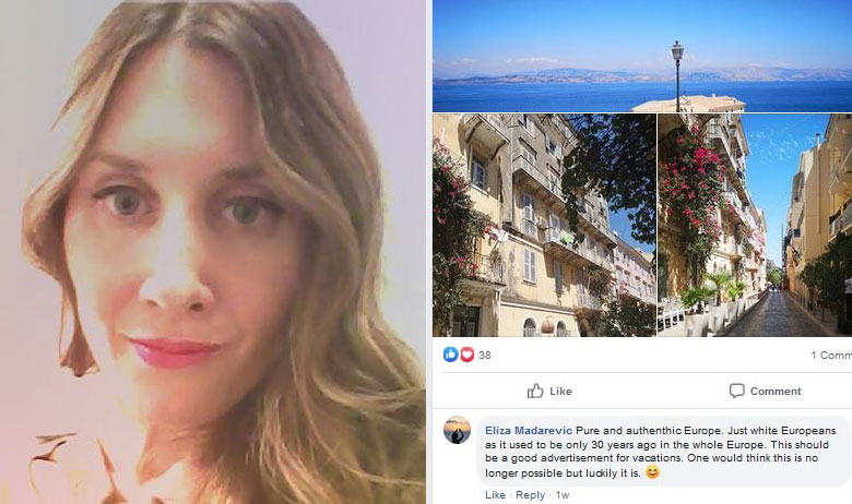 Elizabeta Mađarević (lijevo); sporni komentar (desno)