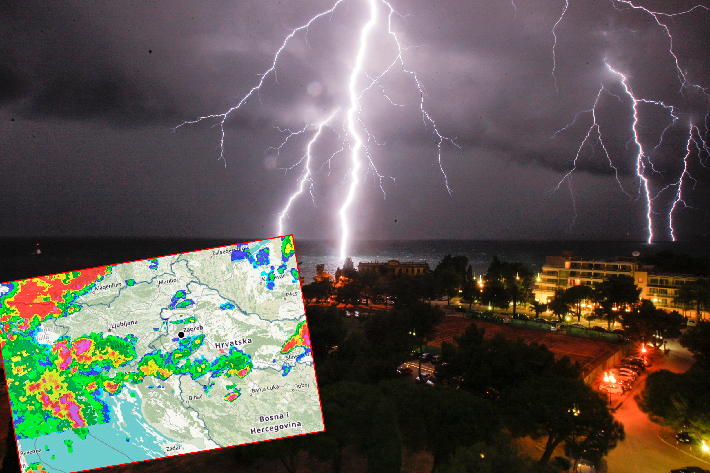 Nevrijeme u Umagu / Ilustracija