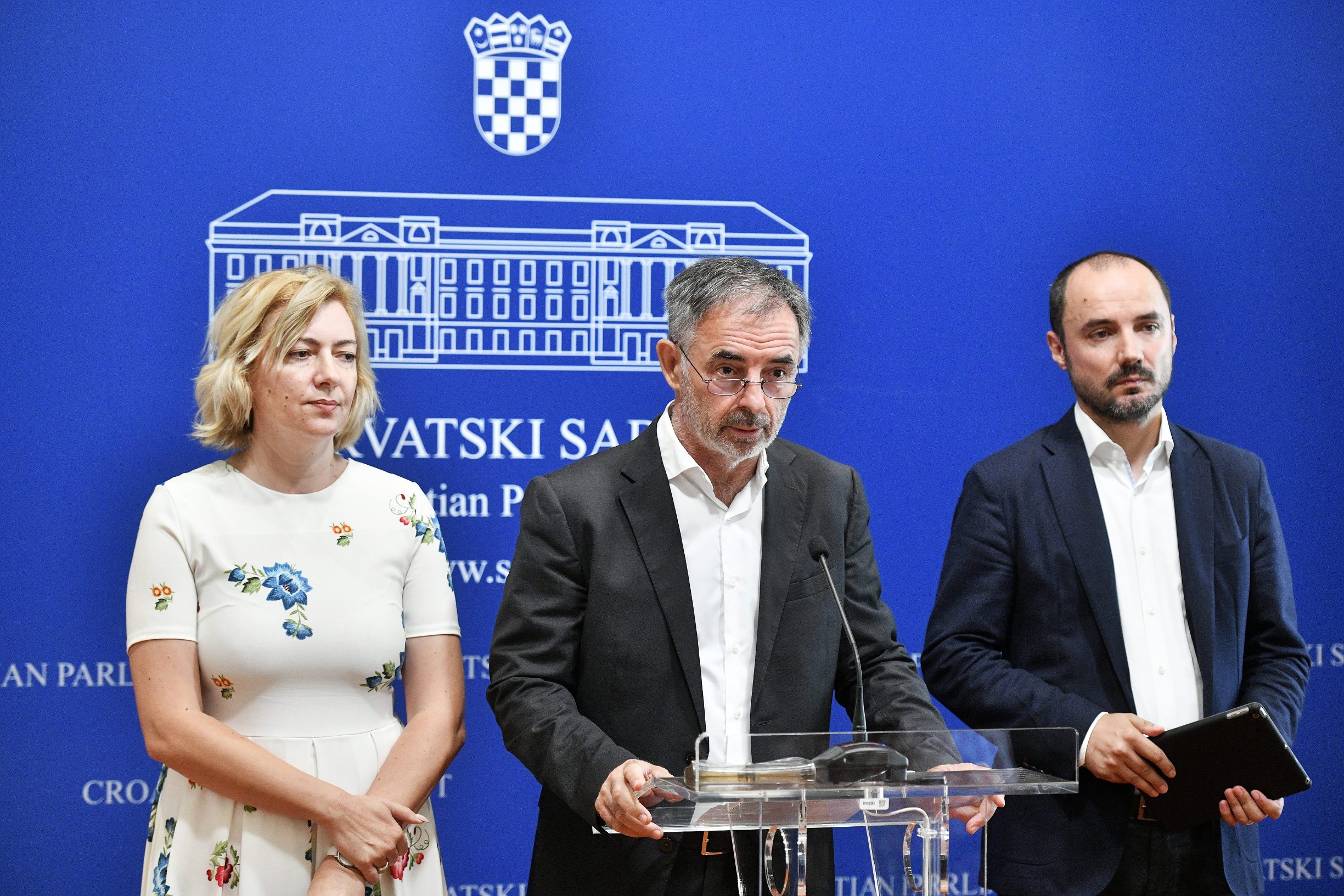 Dragana Jeckov, Milorad Pupovac i Boris Milošević