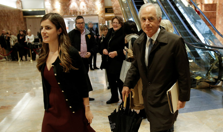 Madeleine Westerhout i Bob Corker