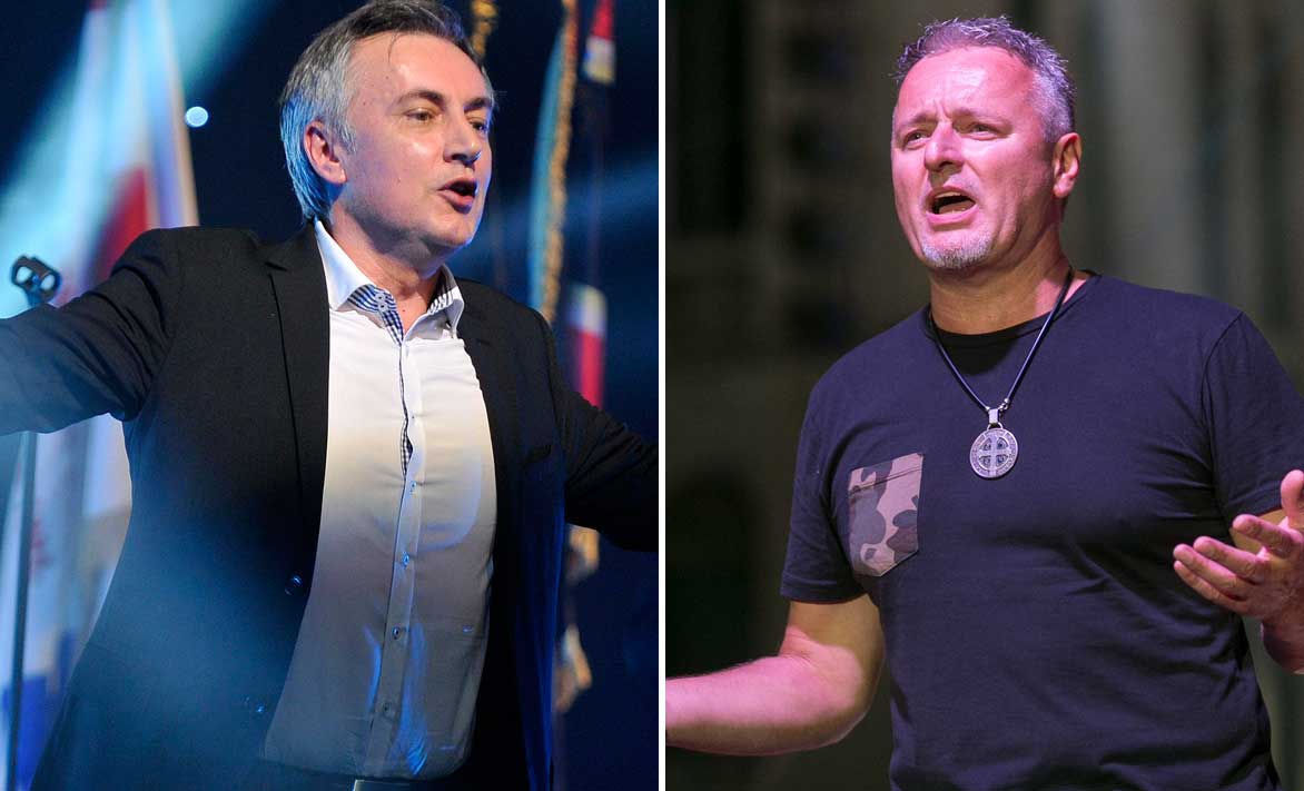 Miroslav Škoro (lijevo) i Marko Perković Thompson (desno)