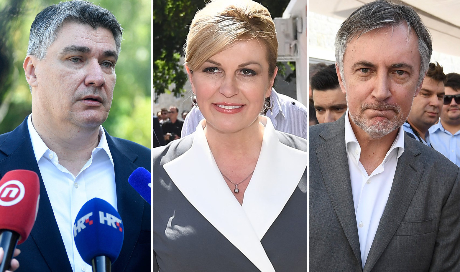 Zoran Milanović, Kolinda Grabar Kitarović i Miroslav Škoro