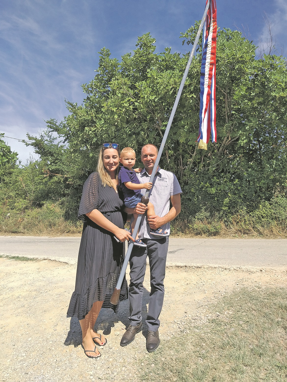 Frano Ivković sa suprugom Lucijom i sinom Pavom