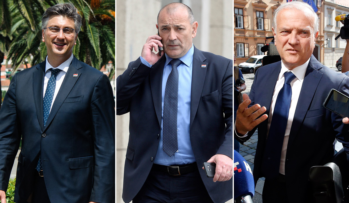 Andrej Plenković, Tomo Medved i Dražen Bošnjaković