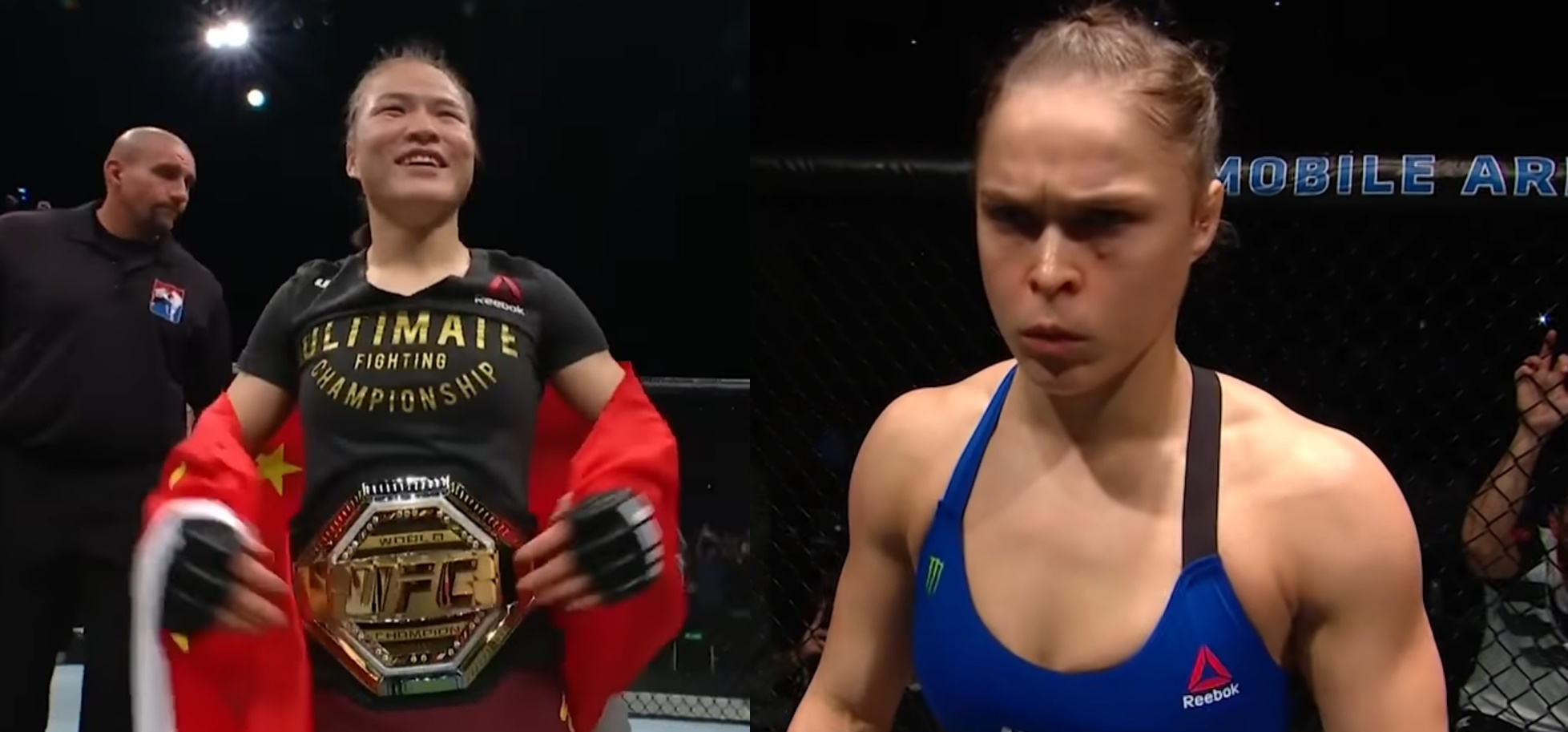 Weili Zhang i Ronda Rousey