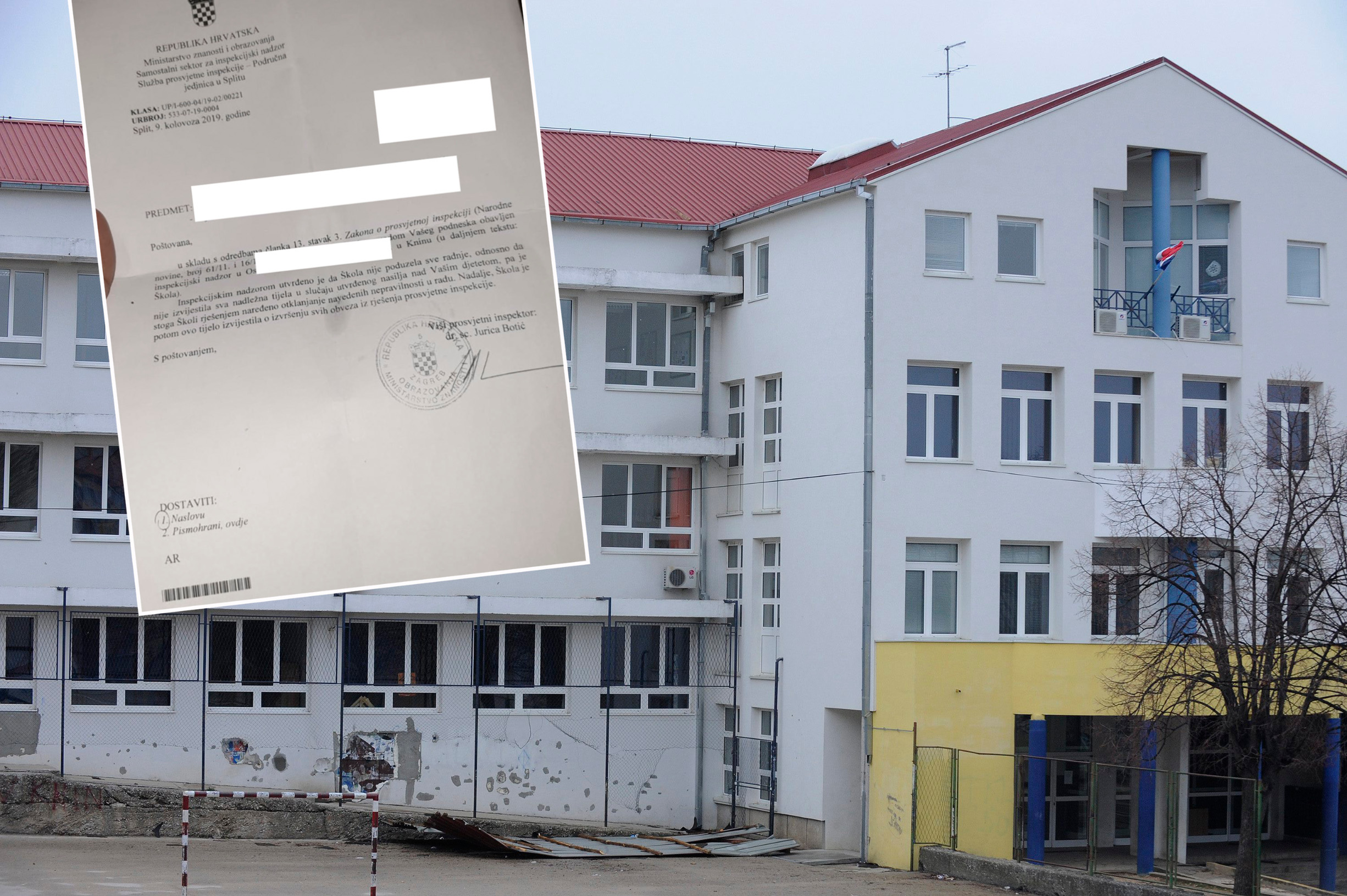 Škola Dr. Franjo Tuđamn u Kinu i nalaz inspekcije u krugu