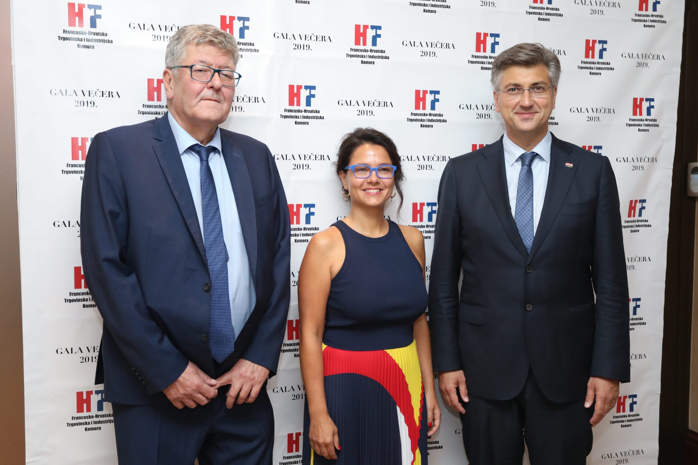 Ante Ćorušić, Višnja Ježić Sorić, Andrej Plenković 