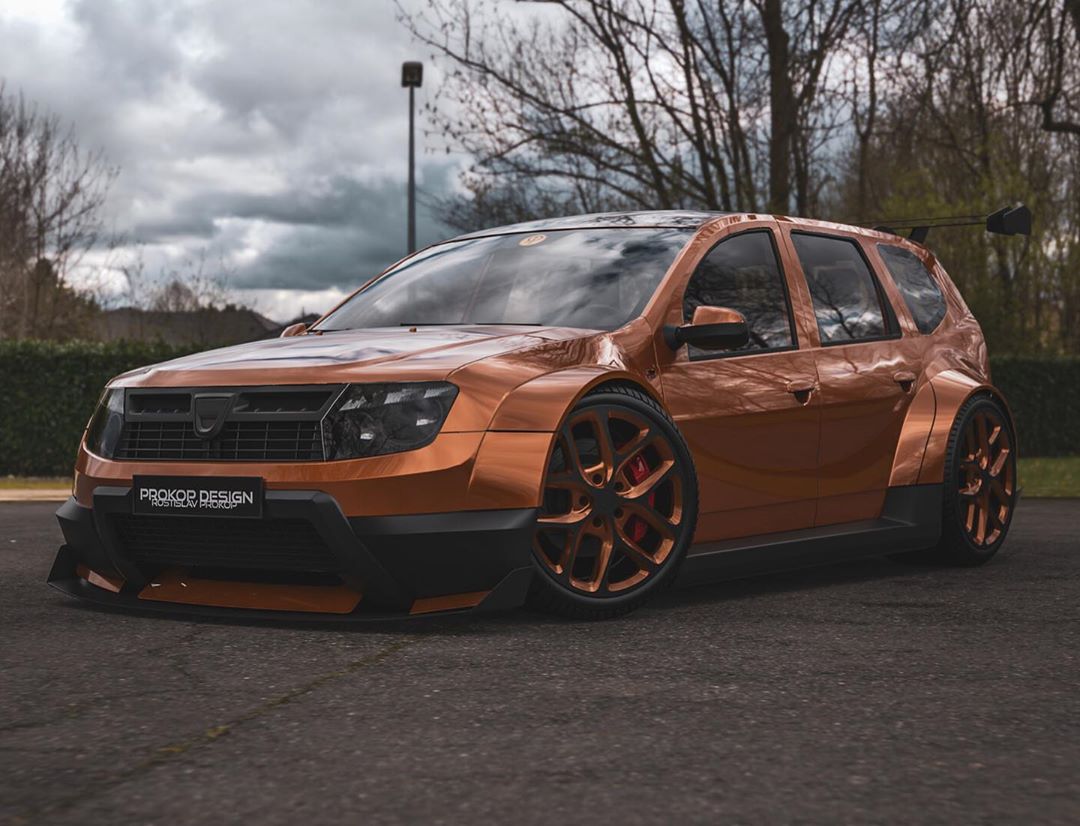copper-dacia-duster-with-widebody-kit-looks-almost-real-and-ready-to-race_1