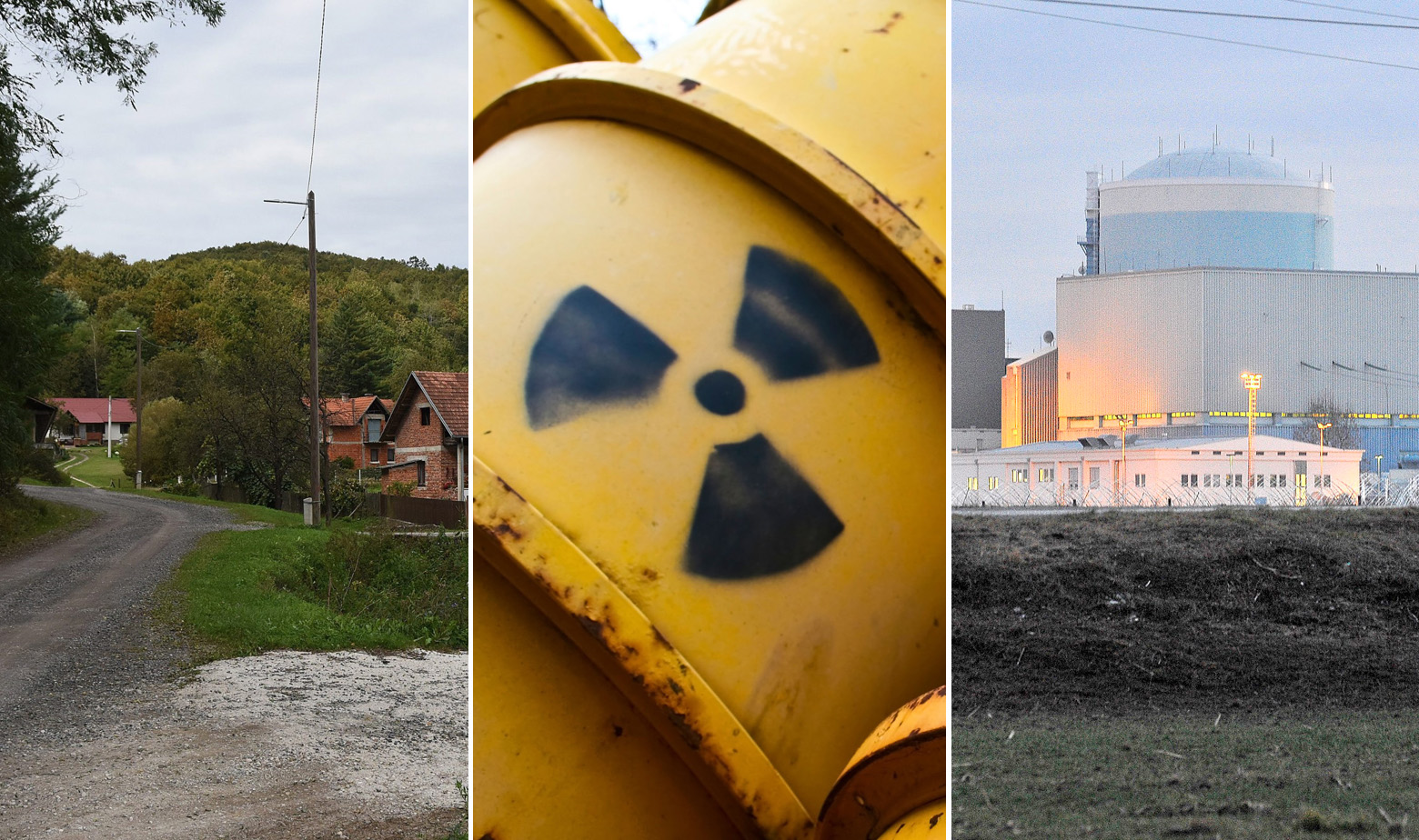 Dvor, ilustracija otpada i nuklearka Krško