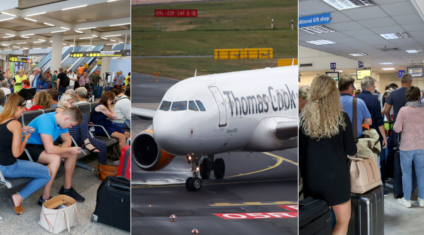 Gužve na zračnim lukama/ Avion Thomas Cook