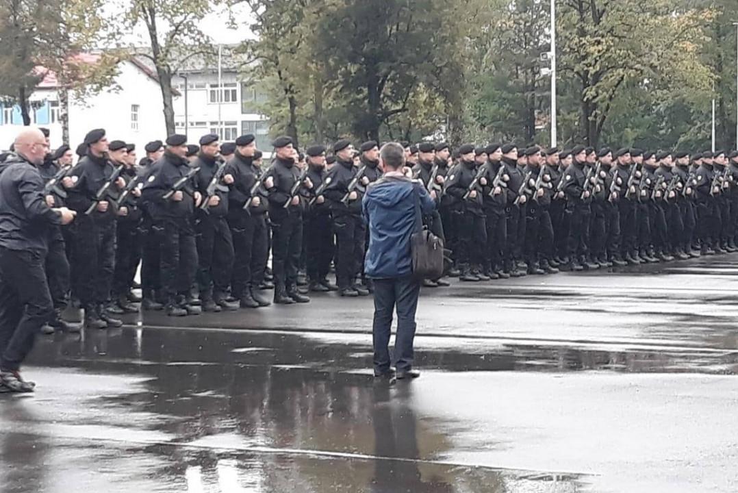 Postrojavanje u Banjoj Luci