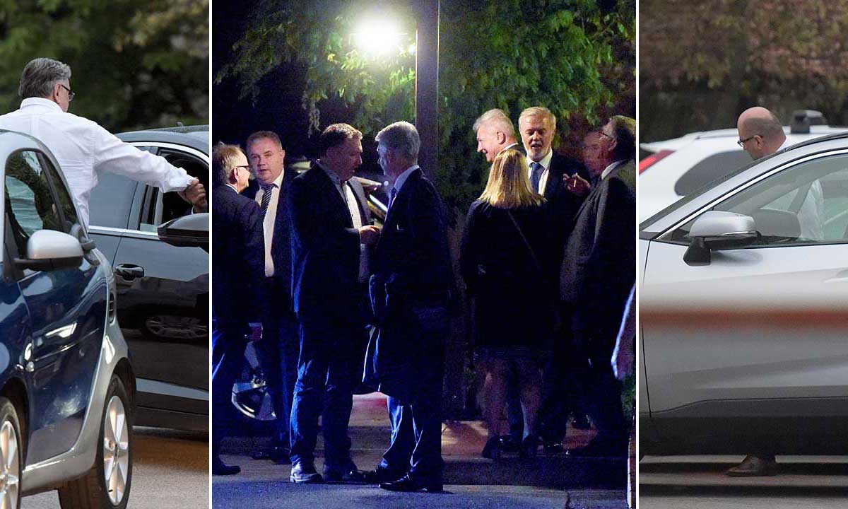 Sastanak čelnika vladajuće koalicije u zagrebačkom restoranu Baltazar