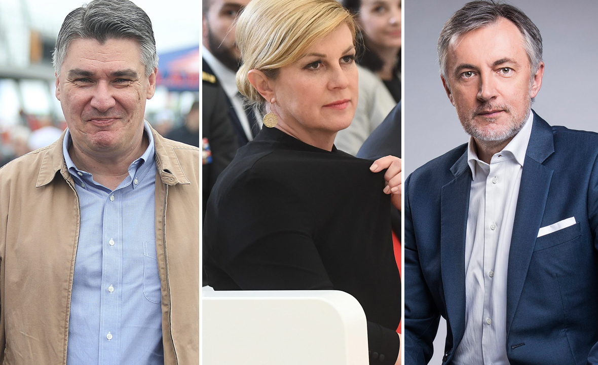 Zoran Milanović, Kolinda Grabar Kitarović i Miroslav Škoro