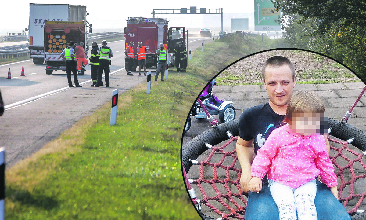Mjesto nesreće, Josip Ž. i trogodišnja kći (u krugu)