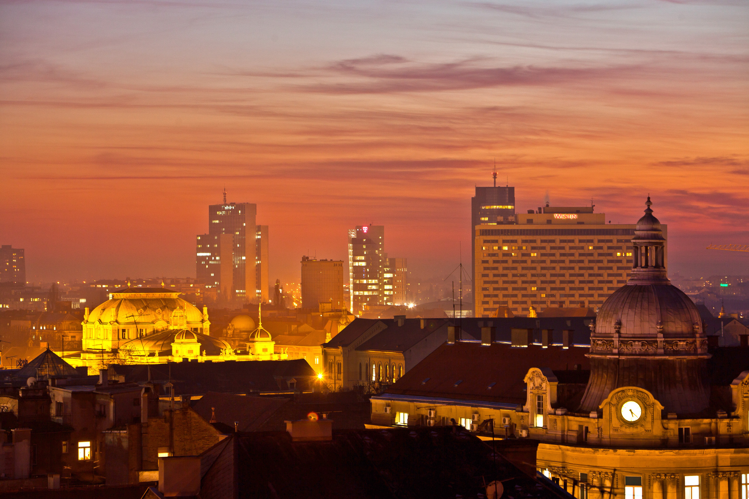 Zagrebačka panorama s Gornjeg Grada