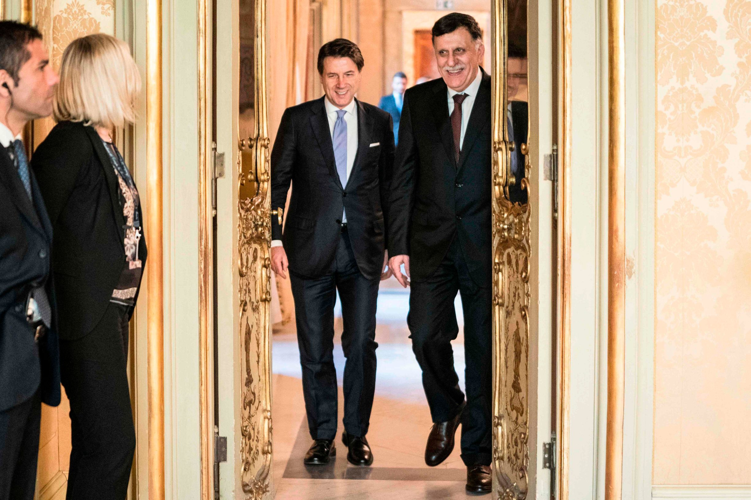 Giuseppe Conte i Fajeza al-Saradž