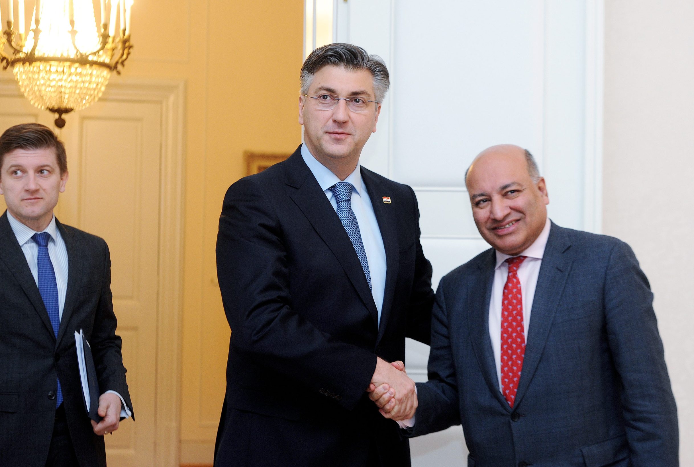 Zdravko Marić, Andrej Plenković i Suma Chakrabarti