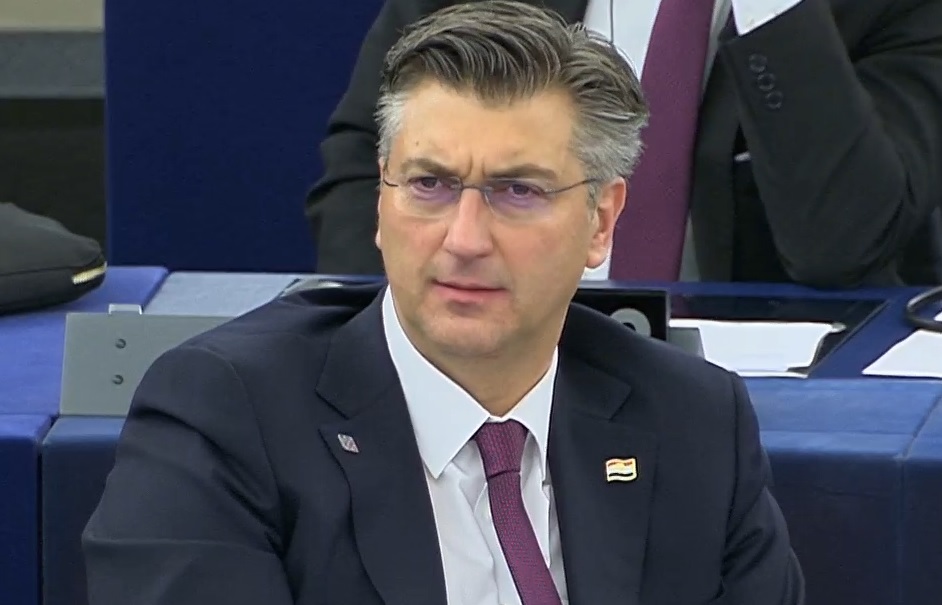 Plenković izraz lica