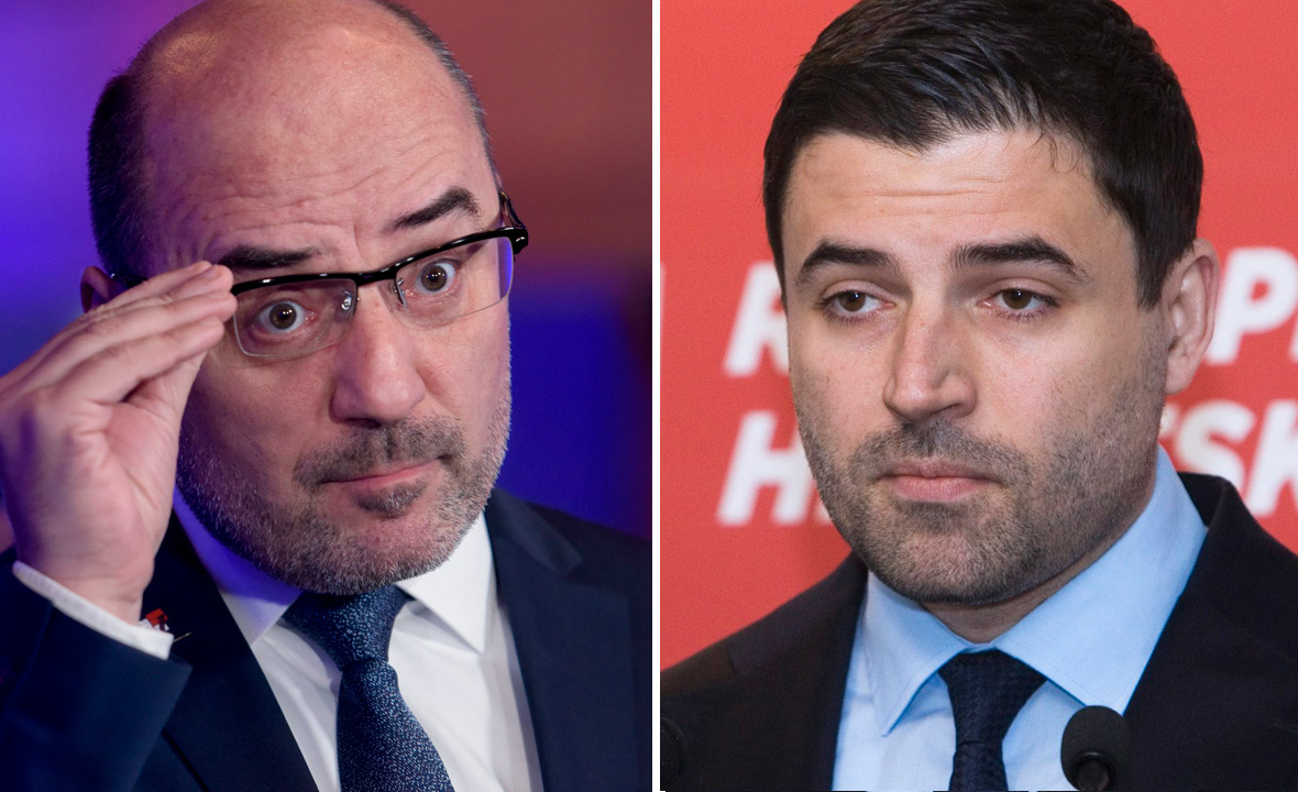 Milijan Brkić (lijevo) i Davor Bernardić (desno)