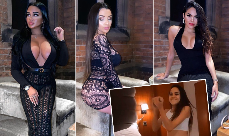 Amira Paula, Isa Rivera, Marta Tejada; Insert: Marta Tejada u svojoj sobi otvara bocu šampanjca