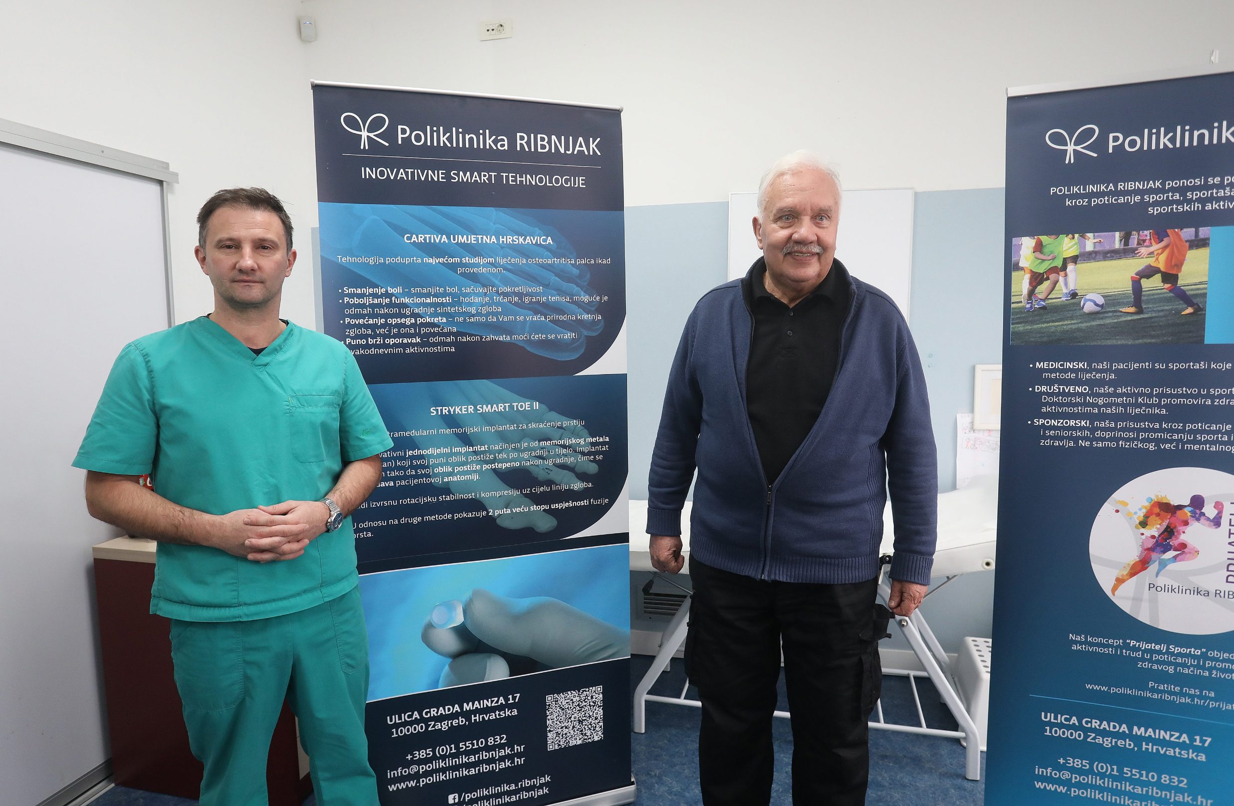Dr. Milan Milošević umjetnu je hrskavicu ugradio pacijentu Andreju Vujinoviću, koji je do sada otežano hodao.