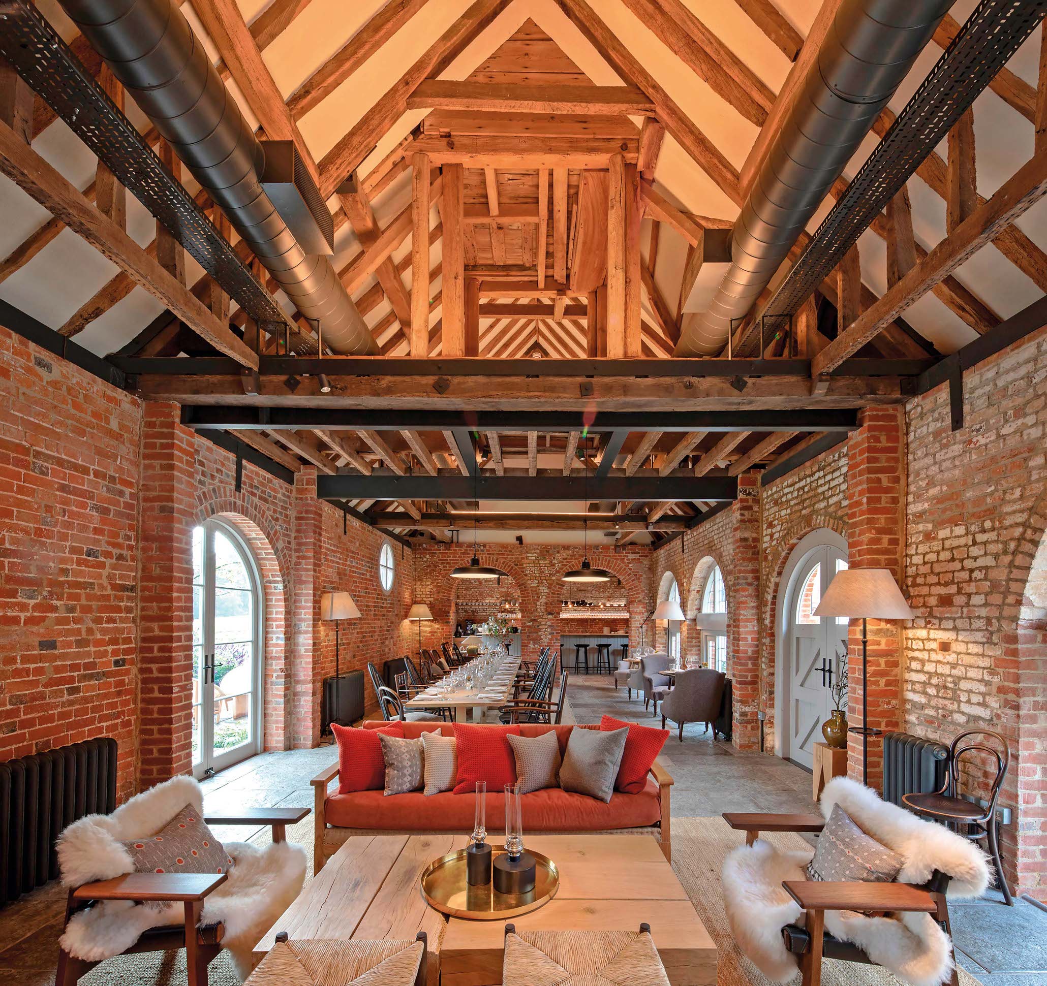 Hotel Heckfield Place, koji je uredio dizajner Ben Thompson, smješten je u vili iz 18. stoljeća u
Hampshireu 