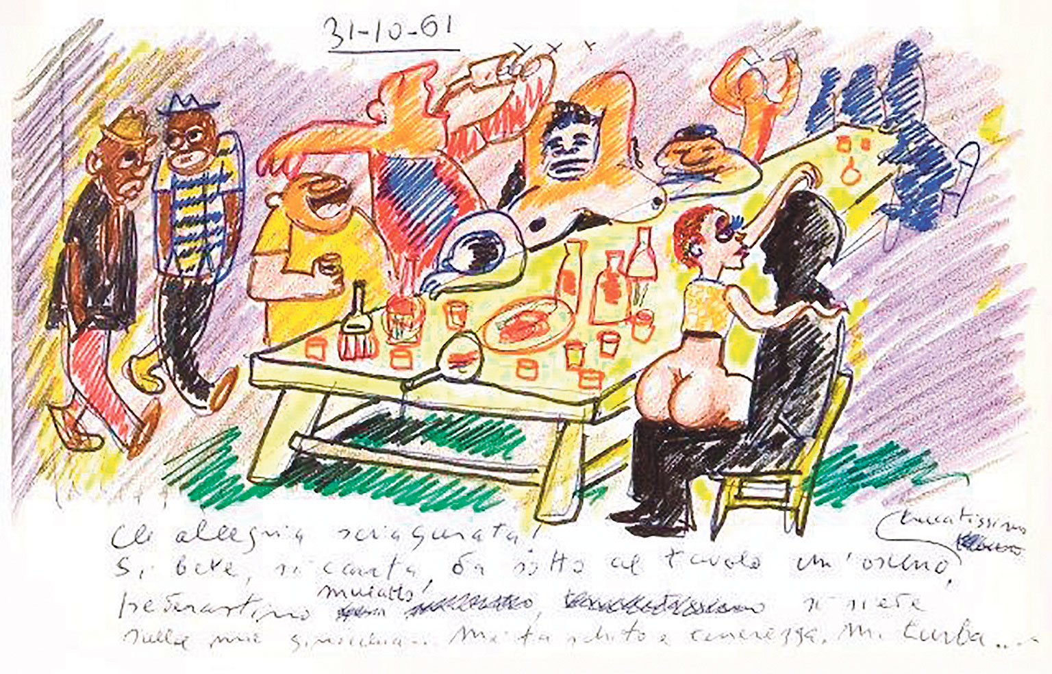 Koja jadna zabava!
Crtež nastao 31. 10. 1961.