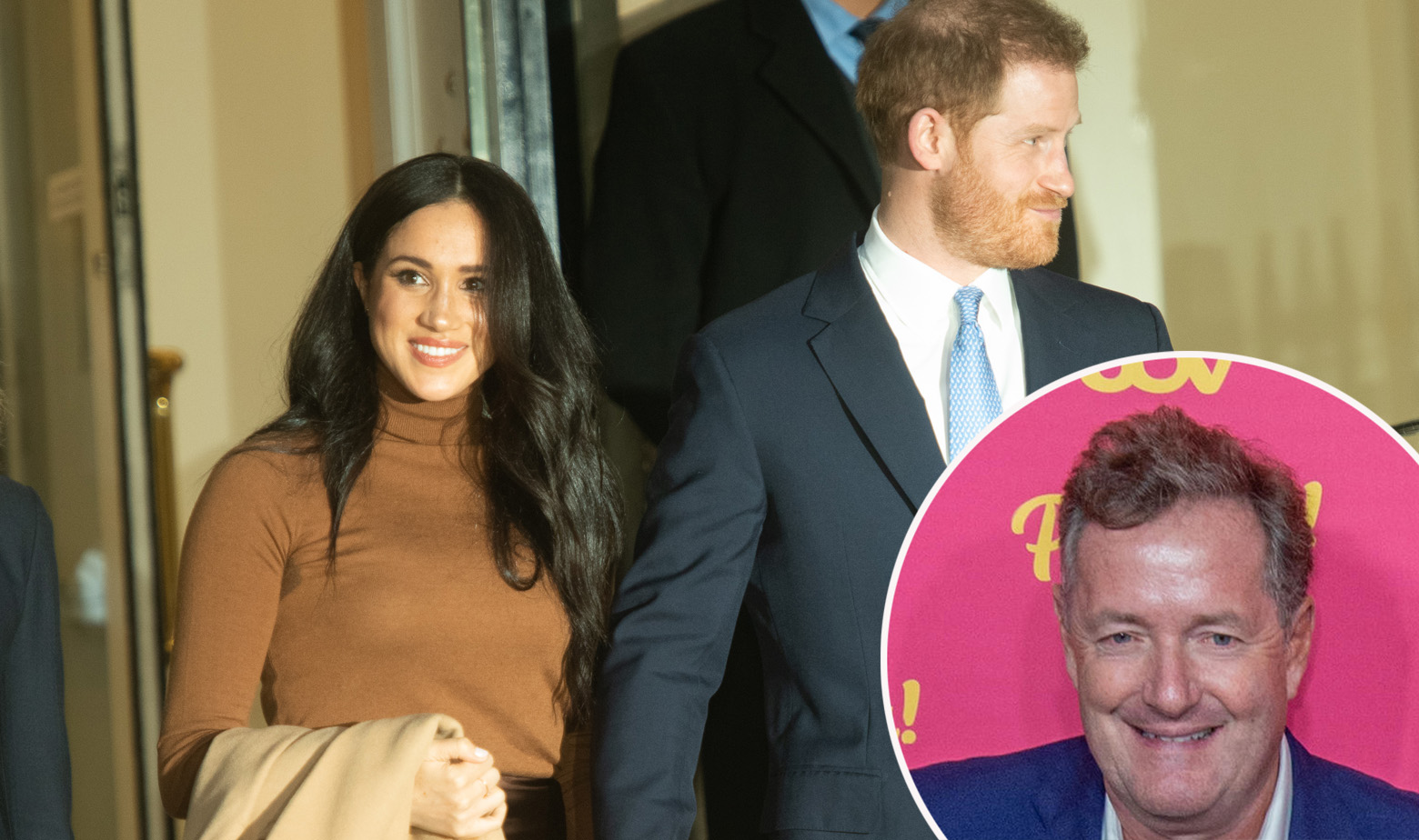 Meghan Markle, princ Harry i Piers Morgan