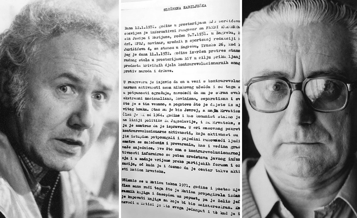 Fredi Kramer (lijevo) i Franjo Tuđman (desno)