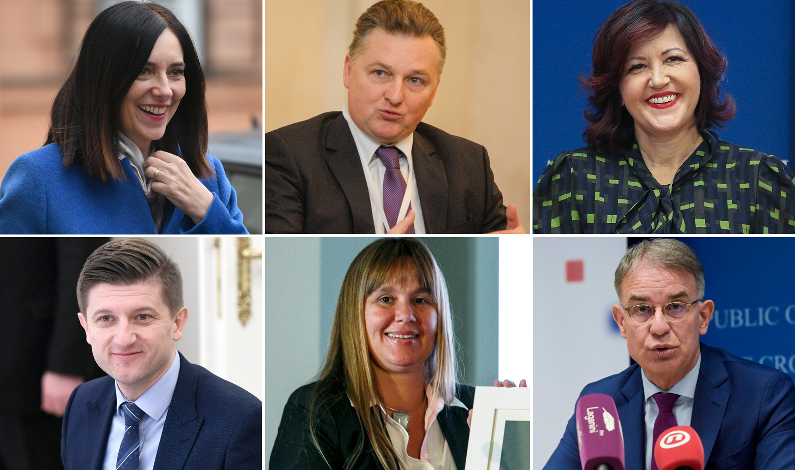 Blaženka Divjak, Danijel Žamboki, Marija Pletikosa (gore); Zdravko Marić, Nikolina Klaić, Gari Cappelli (dolje) 