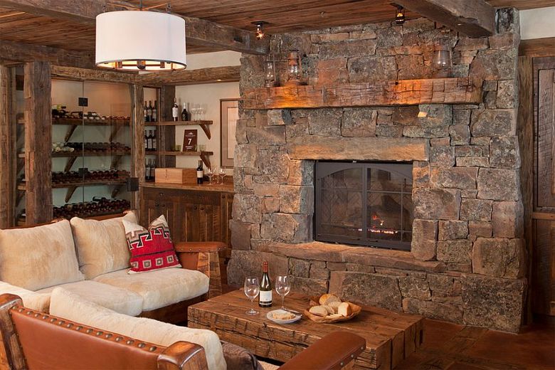 Wine-cellar-blends-in-with-the-rustic-style-of-the-house-effortlessly