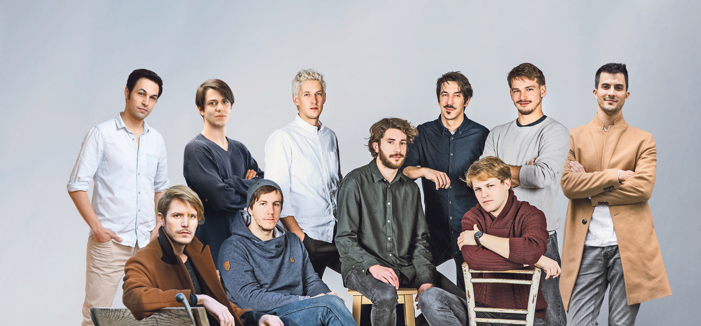 Stoje slijeva na desno: Ivan Colarić, Nikola Baće, Robert Španić, Domagoj Janković, Pavle Matuško i Ivan Čuić, Sjede slijeva na desno:  Karlo Mlinar, Paško Vukasović, Matino Antunović i Marin Klišmanić