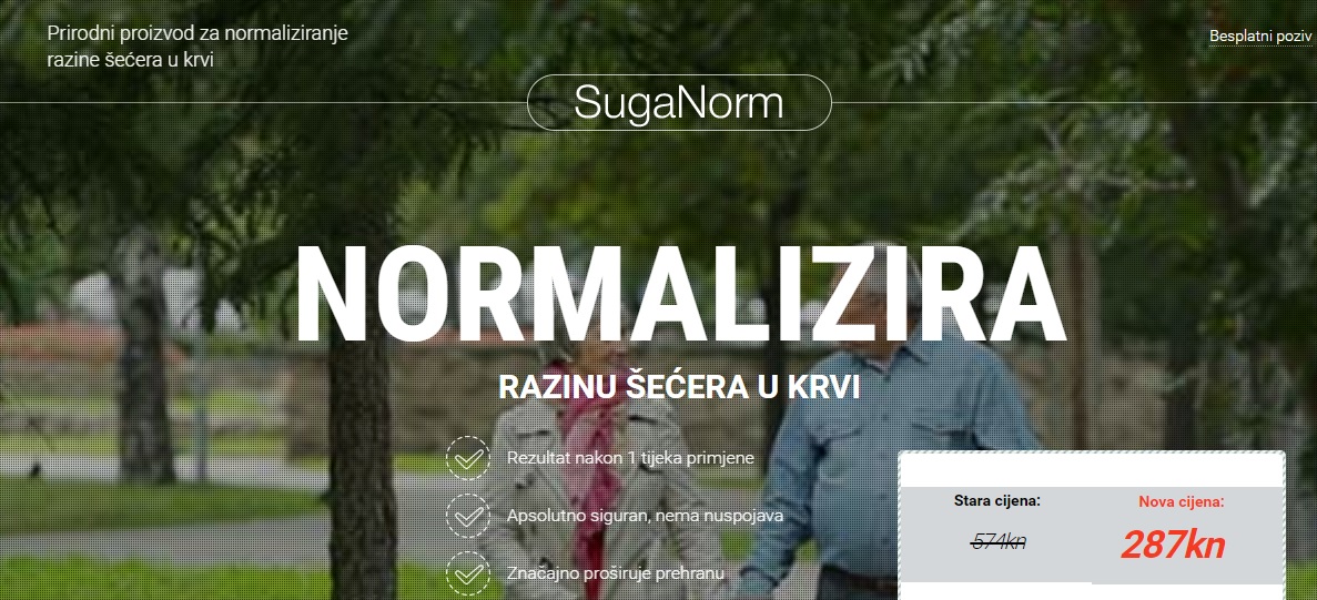 Jedna od stranica putem kojih se prodaje SugaNorm