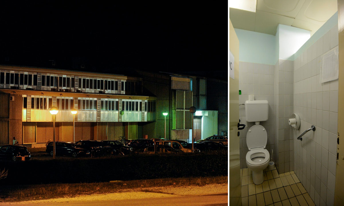 zatvor u Remetincu (lijevo), WC u KBC-u Sestre milosrdnice kroz koji je pobjegao Ivan Đorđević (desno)