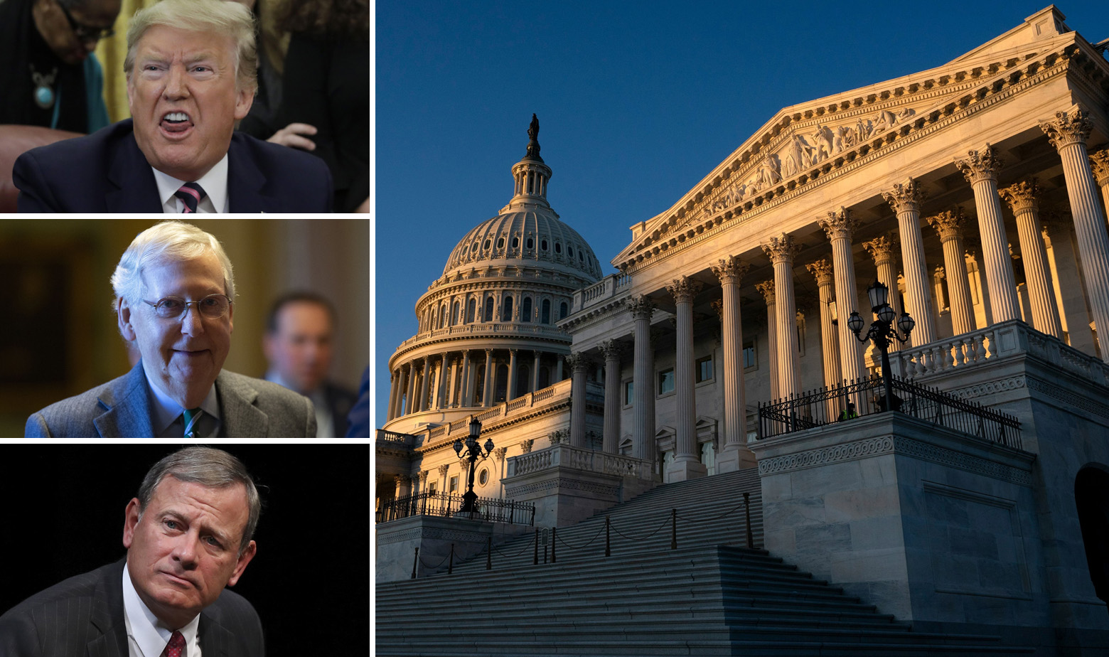 Donald Trump, John Roberts, Mitch McConnel, zgrada Kongresa