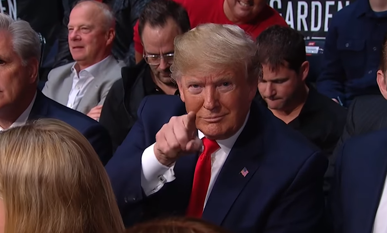 Donald Trump na UFC eventu
