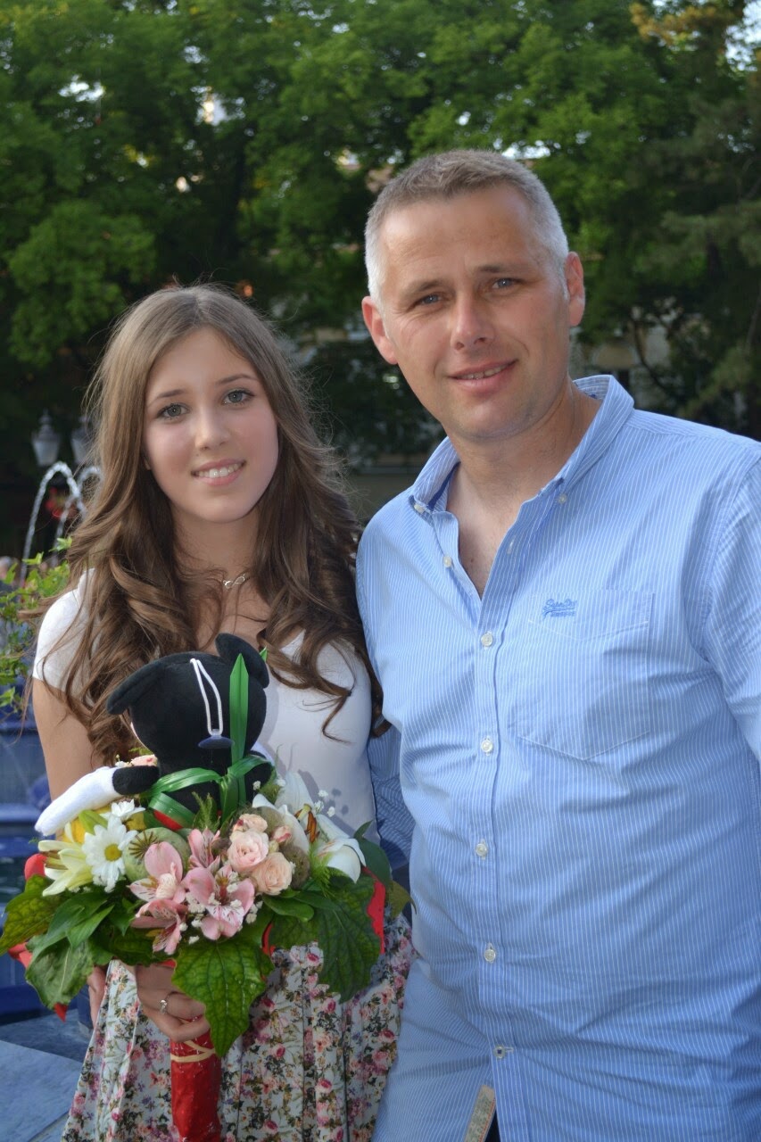 Igor Jurić s pokojnom kćeri Tijanom