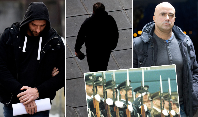 Lijevo: Andrija Vrhovac (već je u pritvoru); desno: Leon Lučić (jučer je doveden u policiju na prepoznavanje); Darko Purgar bio je pripadnik 1. hrvatskog gardijskog zadruga, elitne vojne postrojbe podčinjene izravno predsjedniku Franji Tuđmanu (umetak dolje desno)