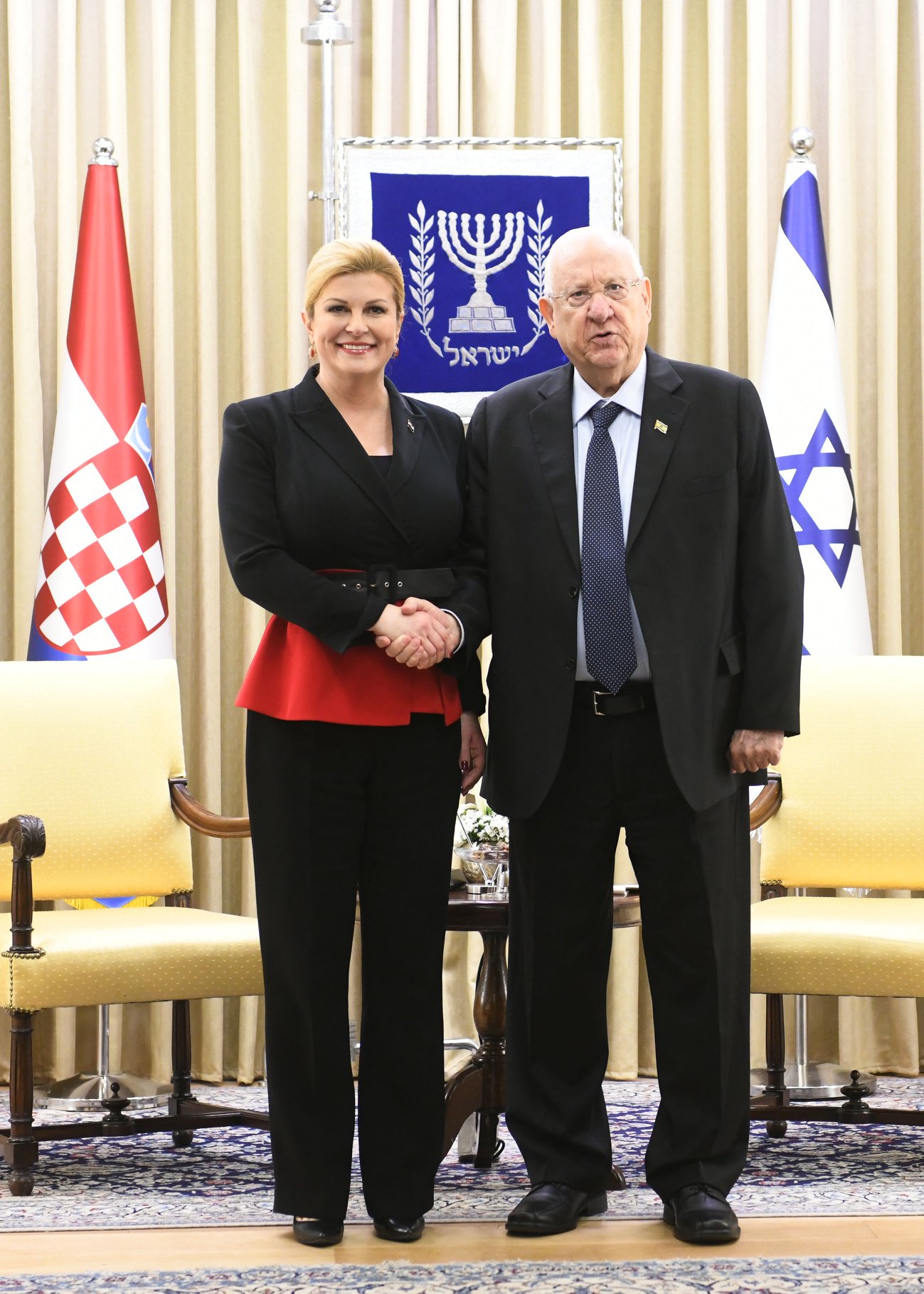 Kolinda Grabar-Kitarović i Reuven Rivlin