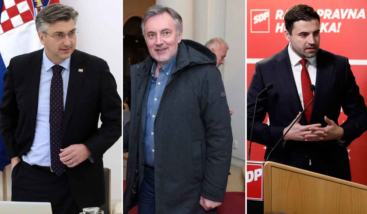 Andrej Plenković, Miroslav Škoro, Davor Bernardić