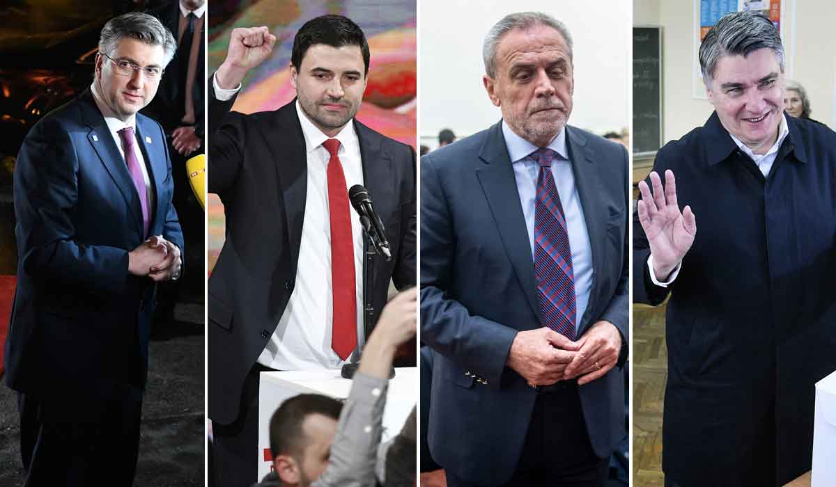 Andrej Plenković, Davor Bernardić, Milan Bandić, Zoran Milanović