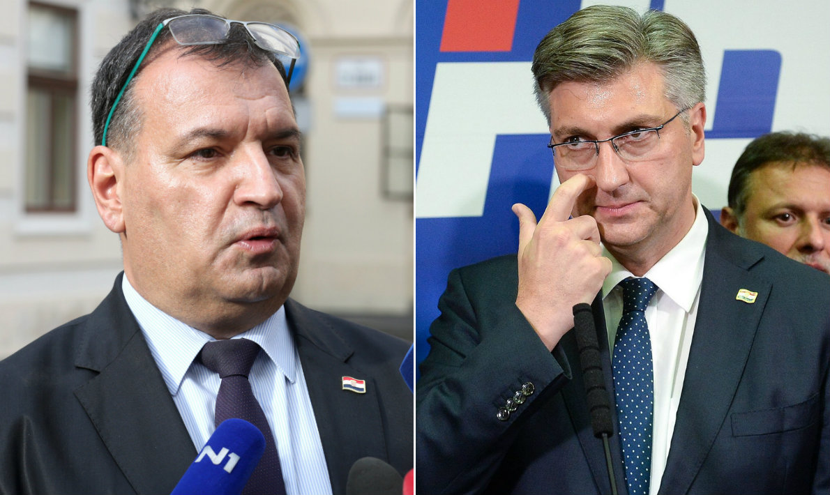 Vili Beroš i Andrej Plenković