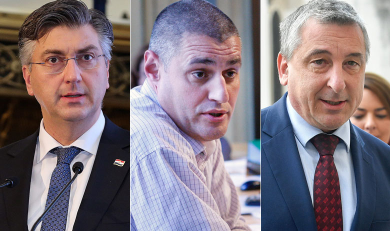 Andrej Plenković, Krešimir Žunić i Predrag Štromar