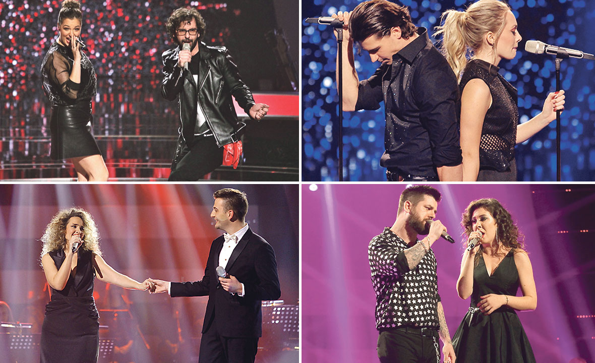 TIM GOBAC Dora Juričić i Aleksandar Baić (gore lijevo), TIM VANNA Filip Rudan i Albina Grčić (gore desno), TIM MASSIMO Florencia Celani i Josip Palameta (dolje lijevo) i Karlo Vudrić i Ružica Čović (TIM DEČAK)